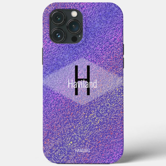 Lila Monogram Mottled CaseMate iPhone HAMbyWG (Baksida)