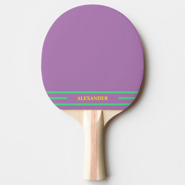 Lila monogram pingisracket (Framsidan)