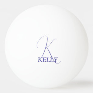 Lila Monogrammed Ping Pong Bollar