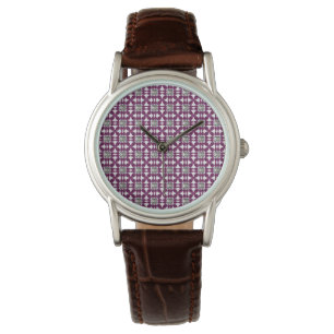 Lila Mönster Armbandsur