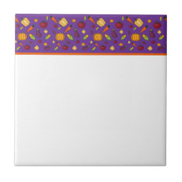 Lila mönster kakelplatta