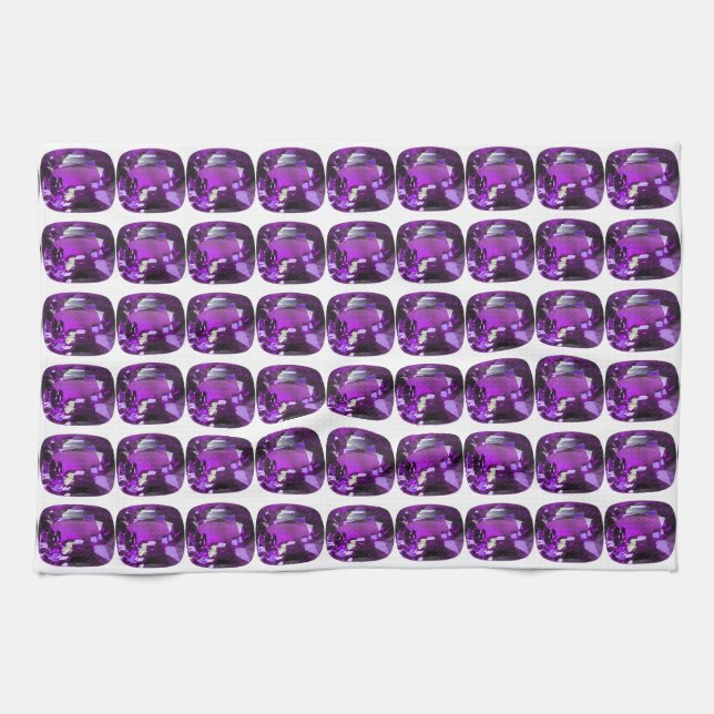 Lila Mönster Kökshandduk (Horisontell)