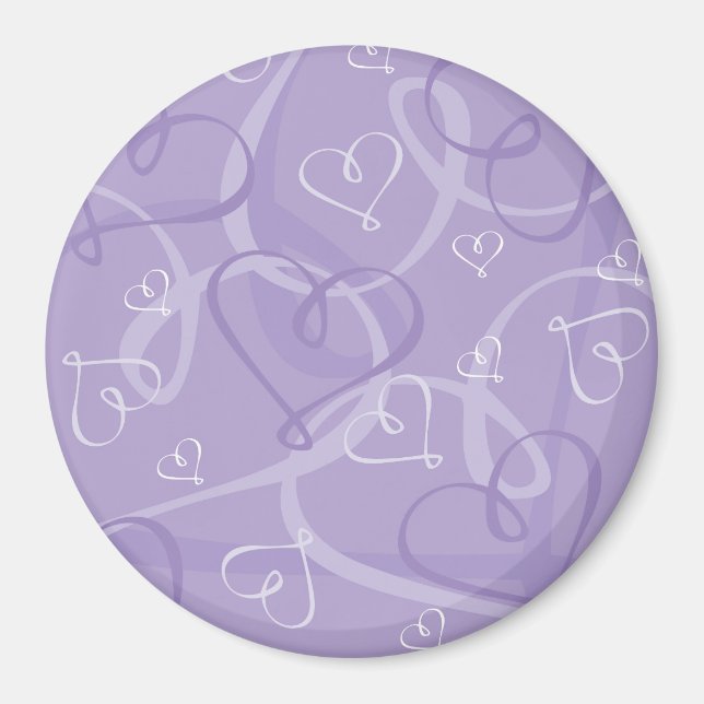 Lila mönster magnet (Framsidan)