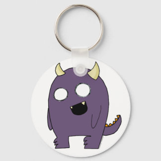 Lila Monster Nyckelring