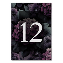 Lila Moody Blommigt Bordsnummer