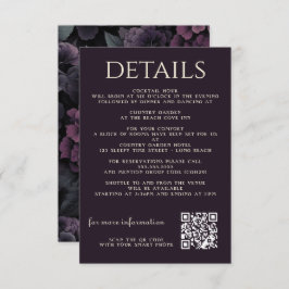 Lila Moody Blommigt Tilläggskort