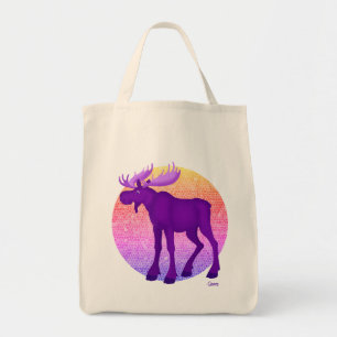Lila Moose - Livsmedel Tote Tygkasse
