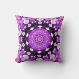 Lila morsa kaleidoskop kudde