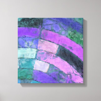 Lila Mosaic Canvastryck