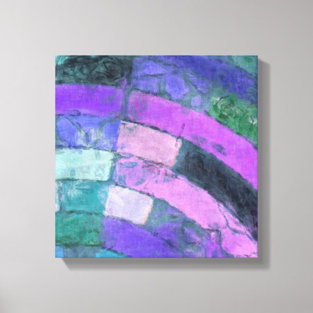 Lila Mosaic Canvastryck (Framsida)