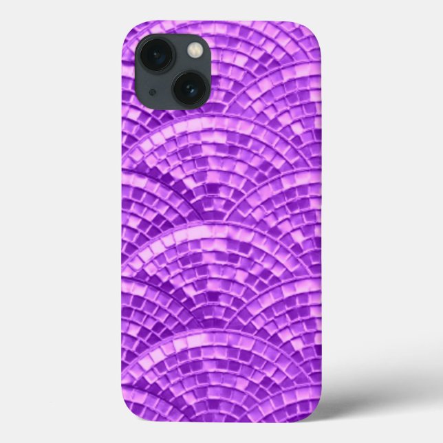 Lila Mosaic Design iPad Mini Case (Baksida)