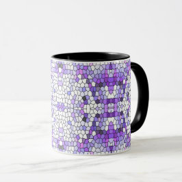 Lila - mosaik, greek stil, mugg