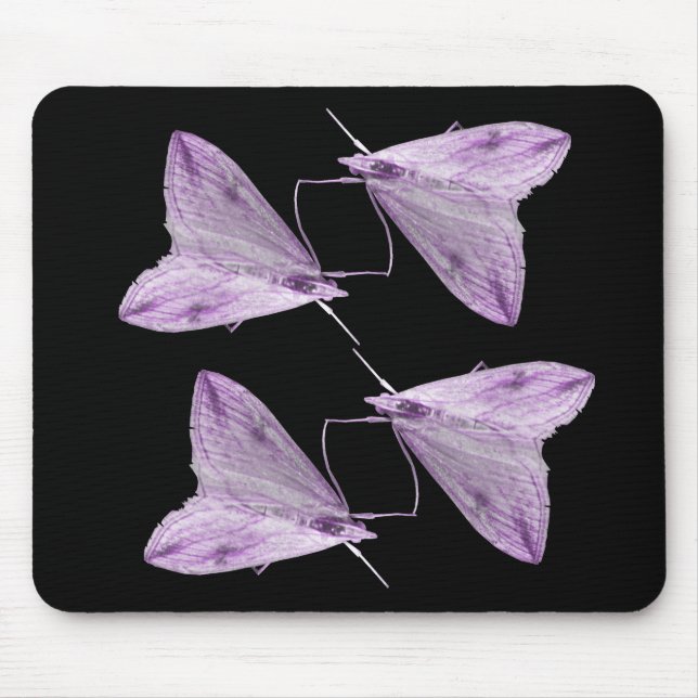 Lila Moth Art Mousepad Musmatta (Framsidan)