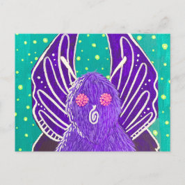 Lila Mothman vykort