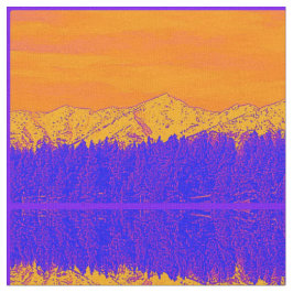 Lila Mountain Majestic Fabric Tyg