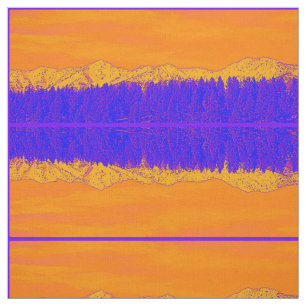Lila Mountain Majestic Fabric Tyg