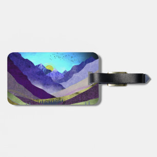 Lila Mountain Majesty Bagagebricka