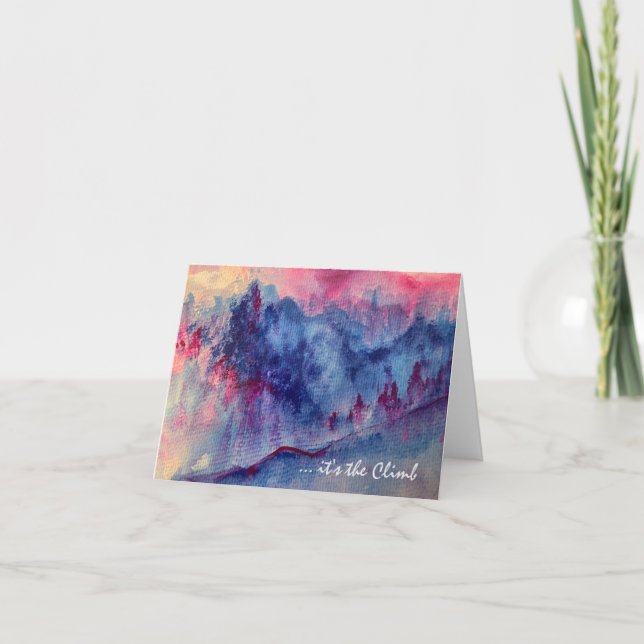 Lila Mountain Majesty Card Kort (Framsida)