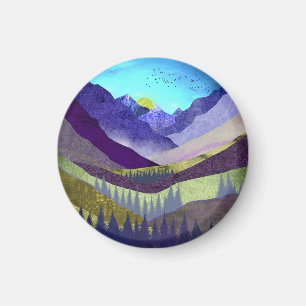 Lila Mountain Majesty Magnet