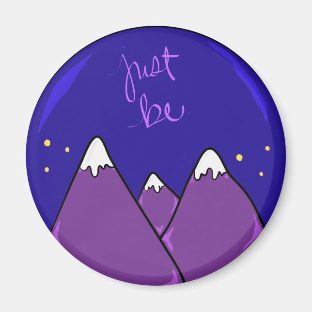 Lila Mountains Magnet (Framsidan)