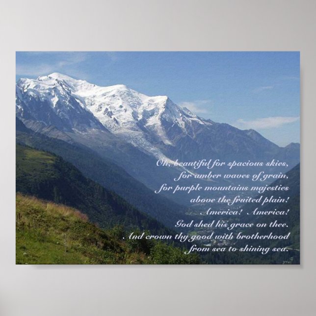 Lila Mountains Majestät Poster (Framsidan)