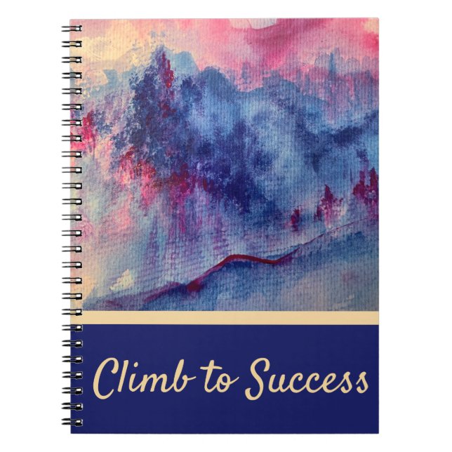 Lila Mountains Majesty Notebook Anteckningsbok (Framsidan)