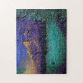 "Lila Mountains" Scenia Ligcape Art Puzzle Pussel