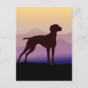 Lila Mountains Vizsla Vykort