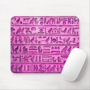 Lila Mouse Pad för antika egyptiska hieroglyfer Musmatta