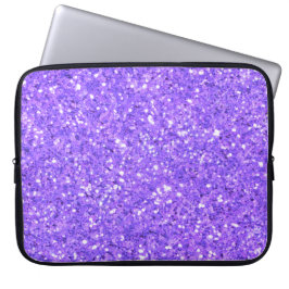 Lila mousserande glitter mönster laptop fodral