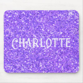 Lila mousserande glitter mönster musmatta