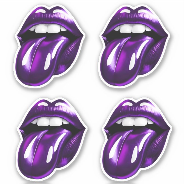 Lila mun klistermärken (Framsida)