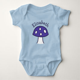 Lila Mushroom Baby Bodykostym T Shirt