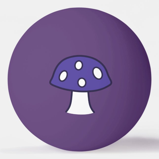 Lila Mushroom Ping Pong Boll (Framsidan)