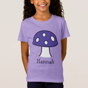 Lila Mushroom T-Shirt (barn)