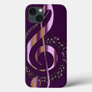 Lila musikaliska anteckningen Fodral-Mate iphone c