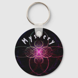 Lila Myasty Space Fractal Nyckelring