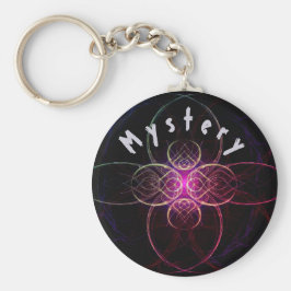 Lila Myasty Space Fractal Nyckelring