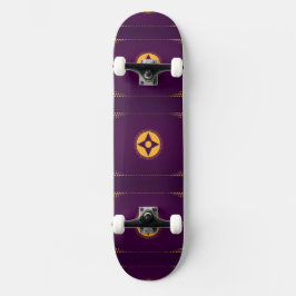 Lila Mystic Mini Skateboard Bräda 18,5 Cm