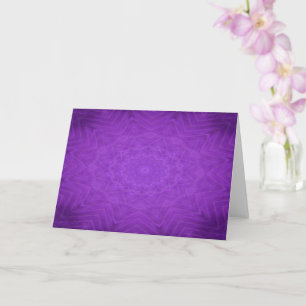 Lila Mystical Mandala Kort