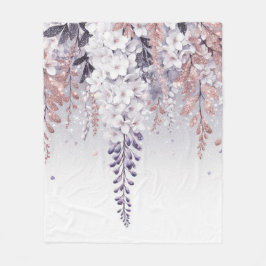 Lila Mystical Wisteria Drift Fleecefilt