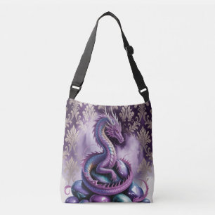 Lila Mystisk Drakgotik Axelväska