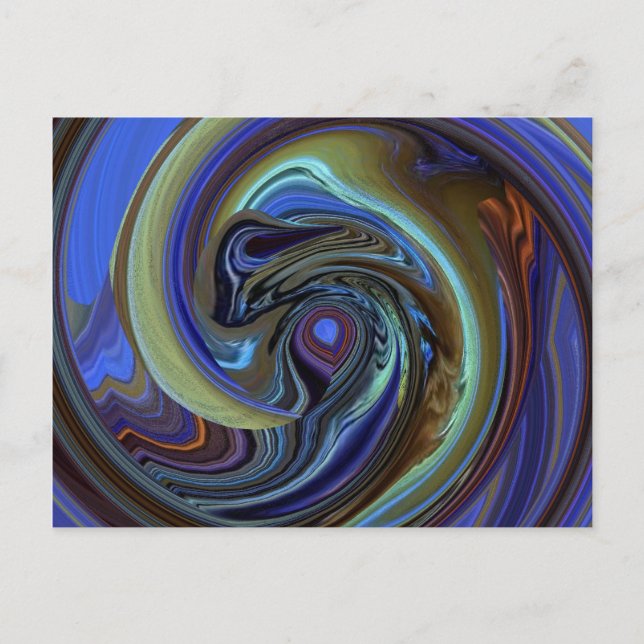 Lila N Guld Dream Catcher PostCard Vykort (Framsida)