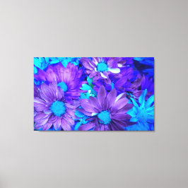 Lila N Turcos Daisy Wrapped Canvas Skriv ut