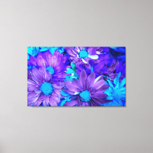 Lila N Turcos Daisy Wrapped Canvas Skriv ut