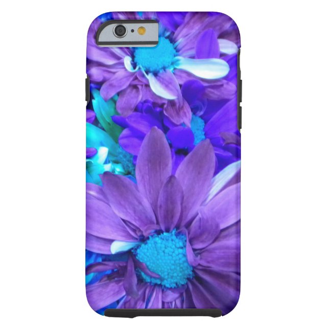 Lila N Turkvoise Bouquet iPhone 6 fodral Case-Mate iPhone Skal (Baksidan)