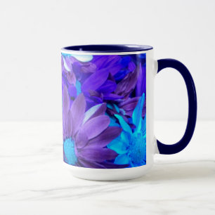 Lila N Turkvoise Daisys Bouquet Mugg