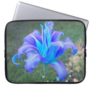 Lila N Turquiose Lily Laptop sleeve