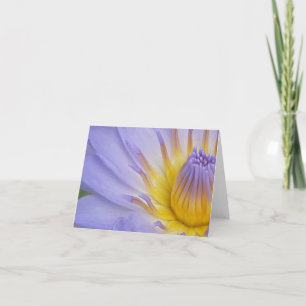 Lila näckros Notecard Kort