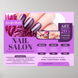 Lila Nail Salon, Makeup Artist (Vågrät) Poster